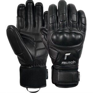 Reusch Overlord Ski Glove Black Leather